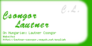 csongor lautner business card